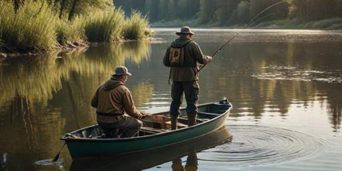 Hooks, baits, reels and lures in a large assortment