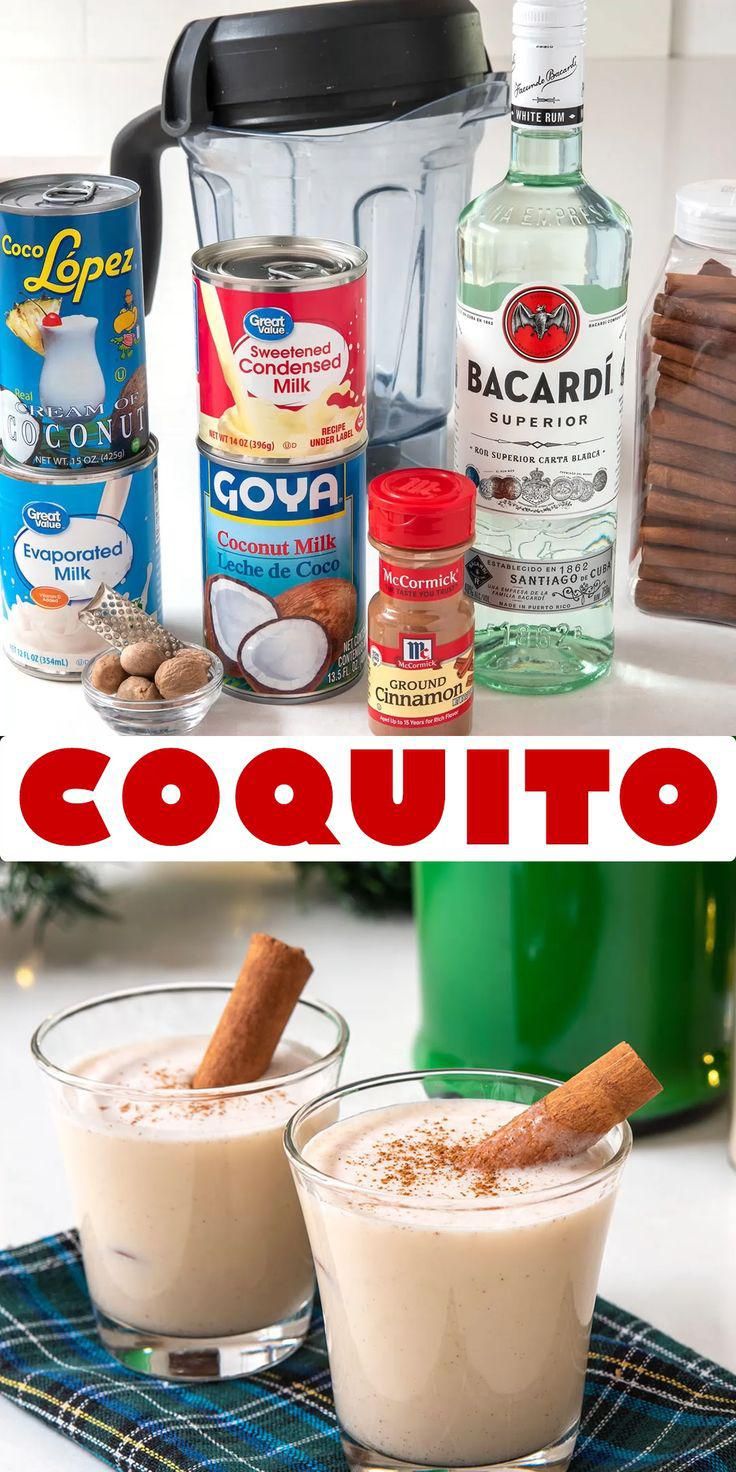 How to Make Coquito (Puerto Rican Coconut Eggnog) [Video] | Coquito recipe, Easy coquito recipe, Yummy alcoholic drinks