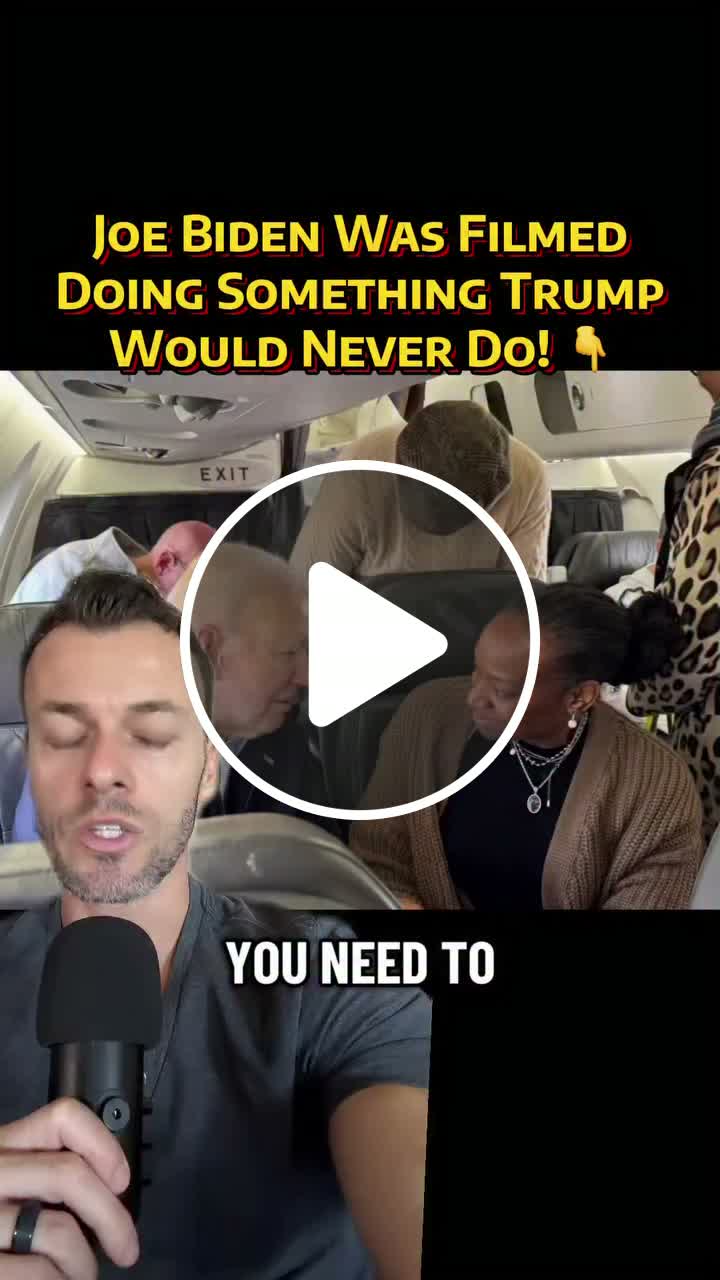 Joe Biden was filmed doing something Trump would never do!!!! - NewsBreak