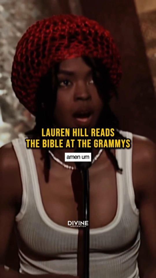 Lauryn Hill Reading the Bible at the GRAMMYs ??  When the Word of God is spoken, even the world has to listen. ✝️? La… [Video] | Lauryn hills songs, Lauren hill aesthetic, Lauren london aesthetic